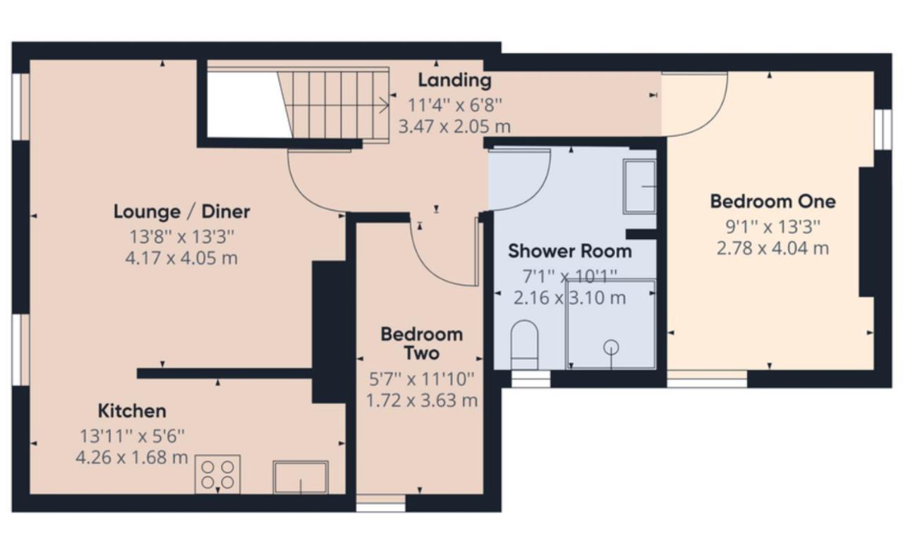 2 Bed Apt W/ Private Parking Close To Town Centre Huntingdon Exterior foto